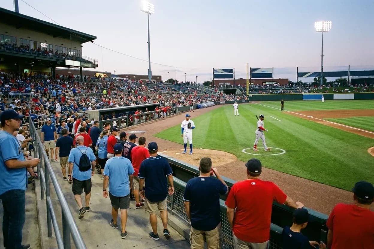 Baseball editorial scene for Rays vs Red Sox: Pitching, Hitting, and Game Strategy