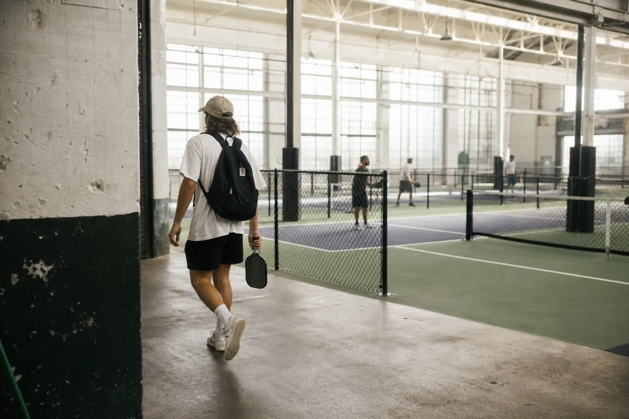 NYC experience scene for Red Hook Pickleball at Court 16: A Ferry-Friendly Doubles Plan for Four