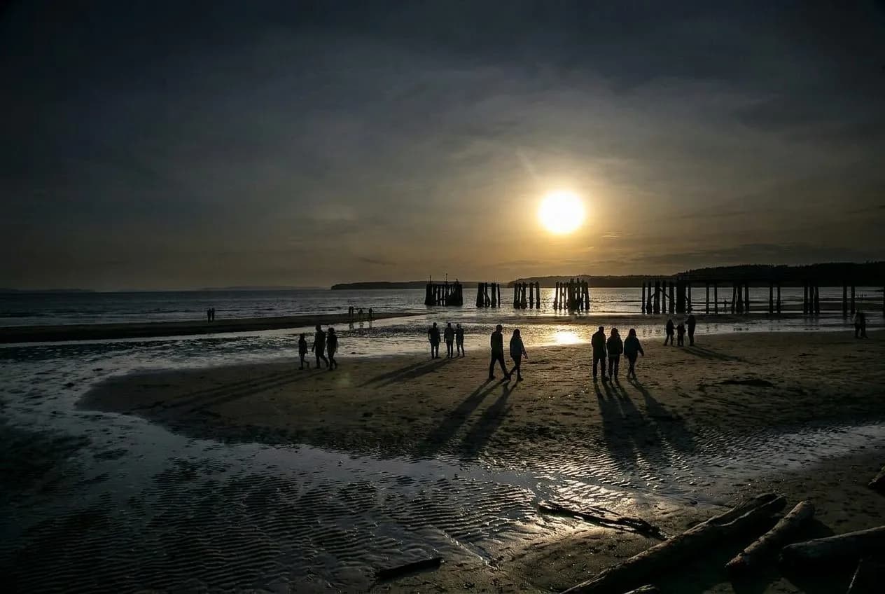 rockaway beach at 116th street when the day-trippers leave on the 4 p.m. ferry