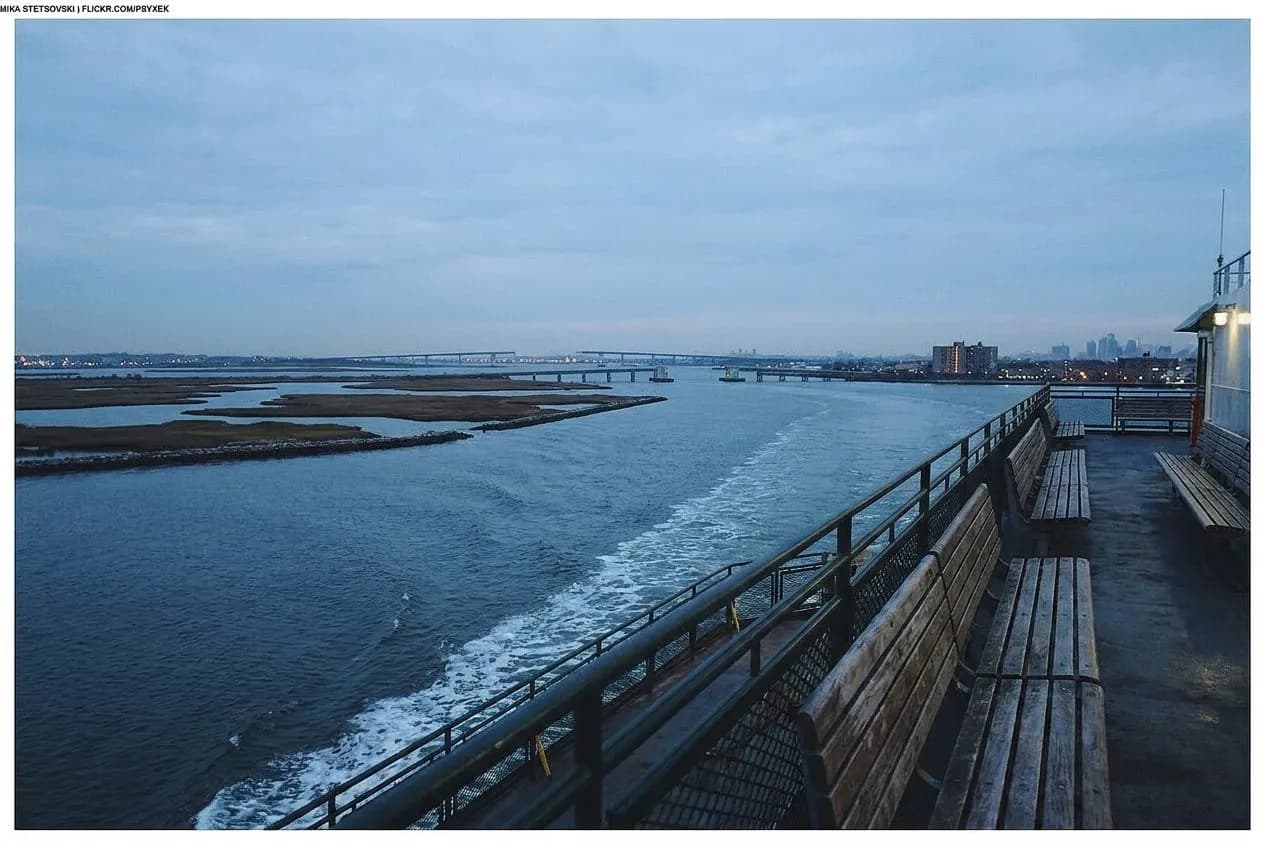 Rockaway Ferry Deck Seating and Jamaica Bay Crossings