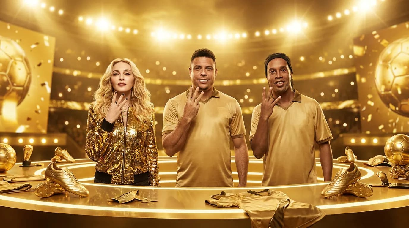 Editorial detail for Ronaldo and Ronaldinho Joined Madonna on Football’s Biggest Stage