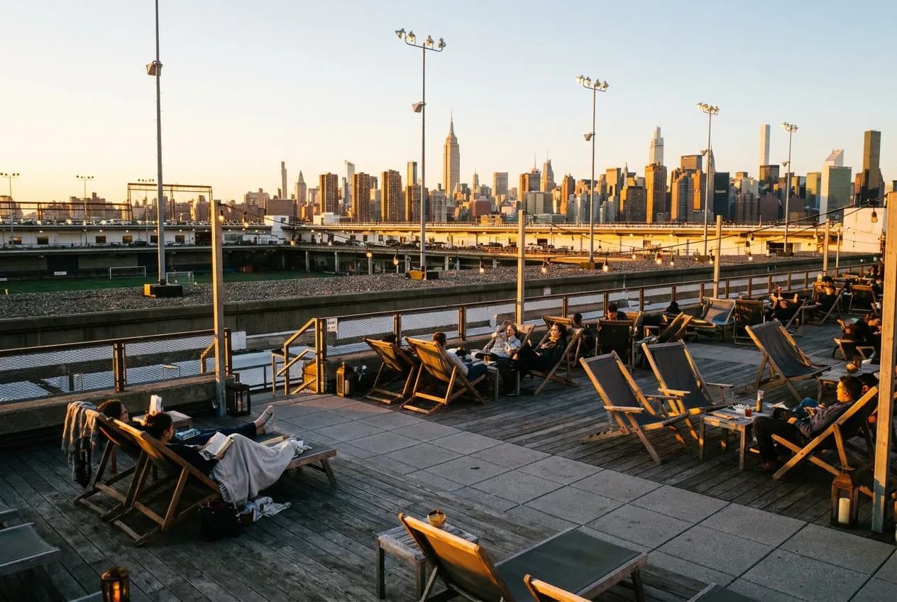 Rooftop Bars in Long Island City with Skyline Views and Frozen Drinks