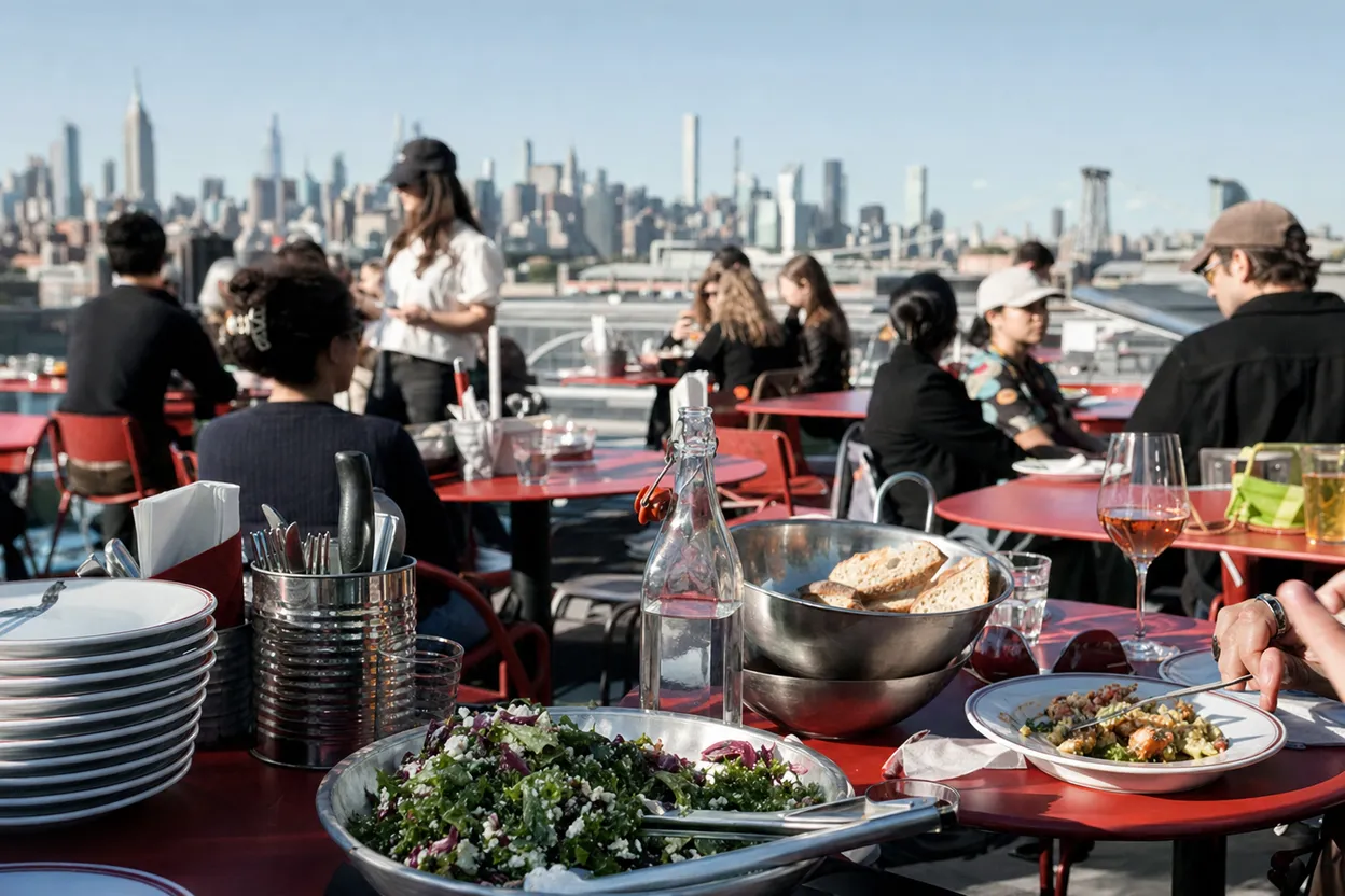 Editorial detail for Rooftop Reds at Brooklyn Navy Yard: A Sunset Wine Plan for a Low-Pressure Date