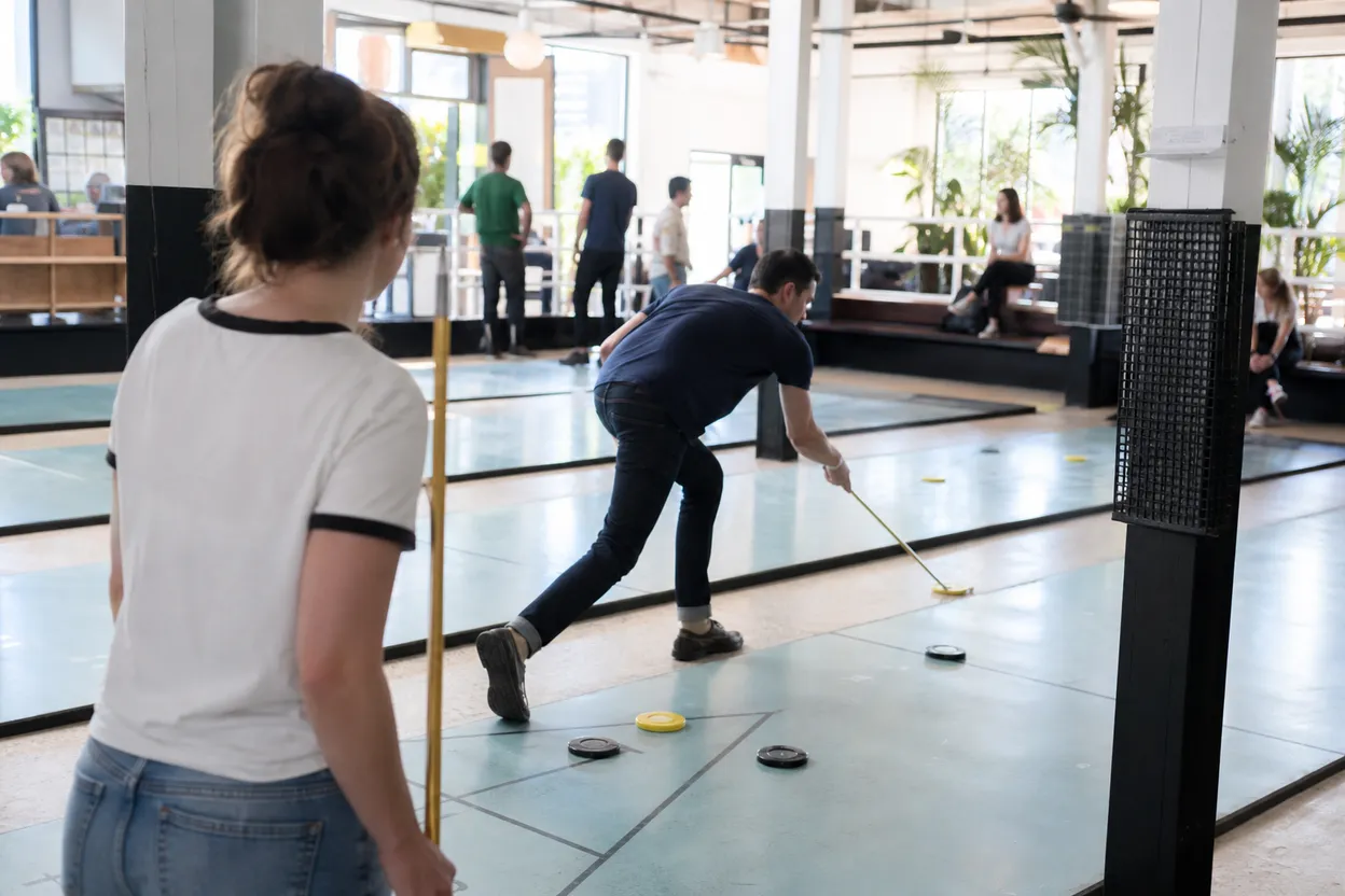 NYC experience scene for Royal Palms Shuffleboard Club: A Gowanus Team Night for Friends Who Hate Keeping Score