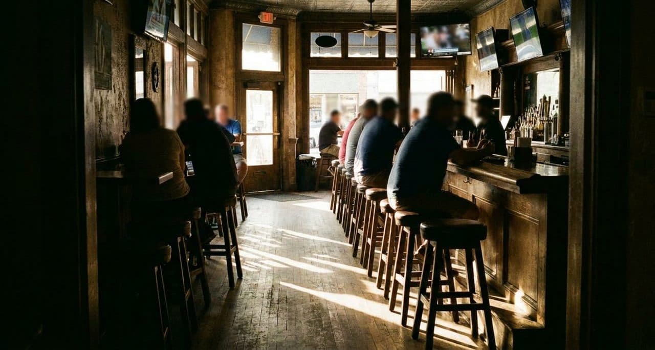 A Fordham Sports Bar Betting on Wilson's Giants Season - scene