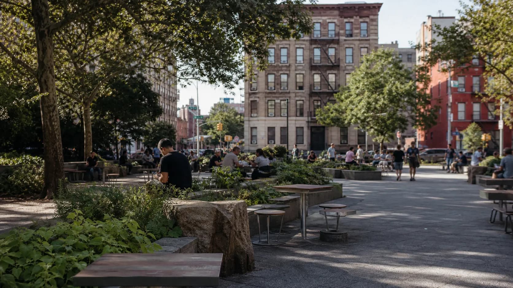 Realistic city scene for sam altman: A NYC Plan for Lower East Side?