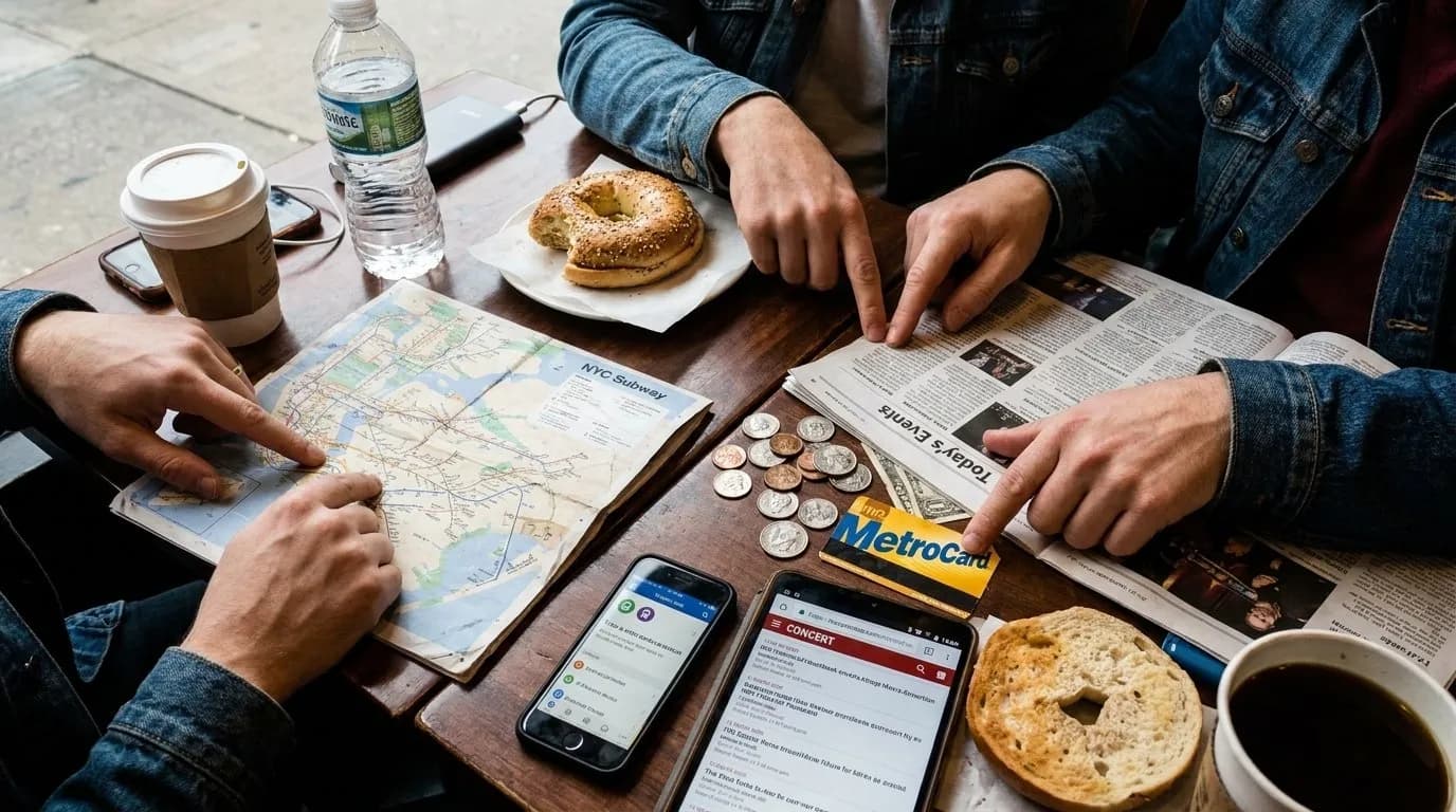 Editorial NYC detail for Same-Day Concert Plans for Friends Who Never Book Ahead