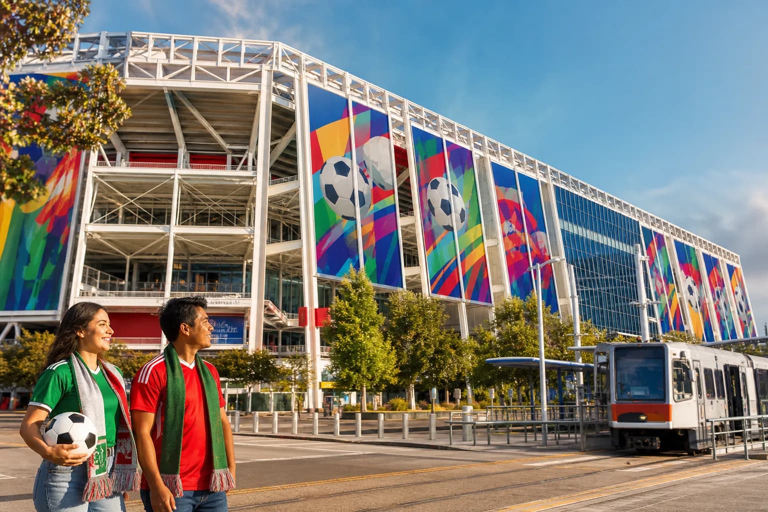 Santa Clara World Cup match-day scene