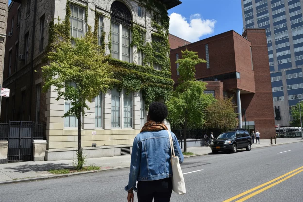 NYC experience scene for Schomburg Center Teen Study Card: A Harlem Research Stop Before Fall Projects Start