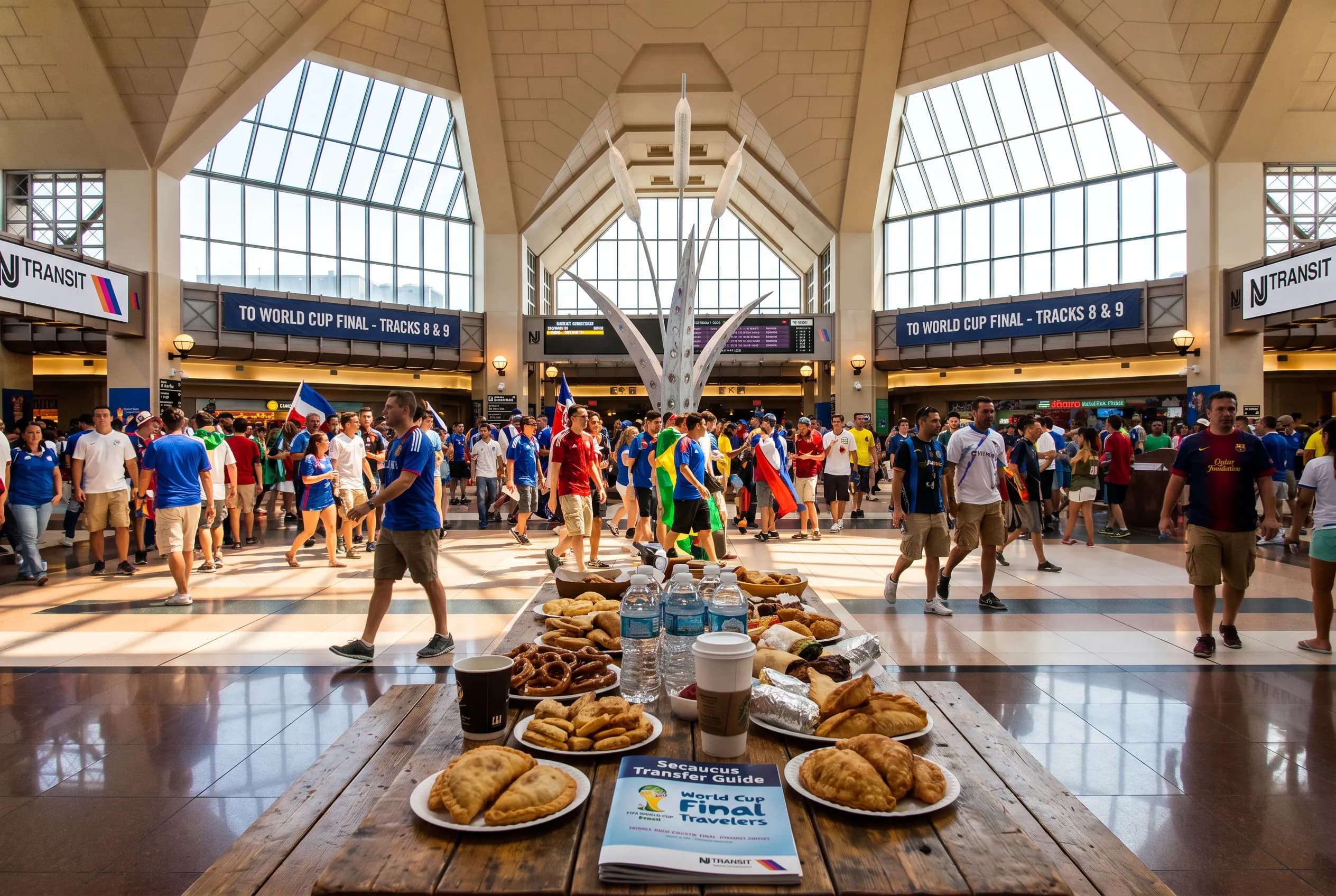 Bright World Cup match-day scene in New York · New Jersey.