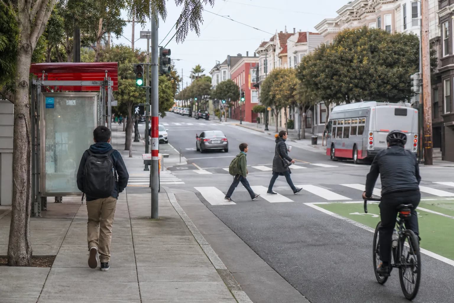 A San Francisco street route that feels practical for after-school pickup and transit