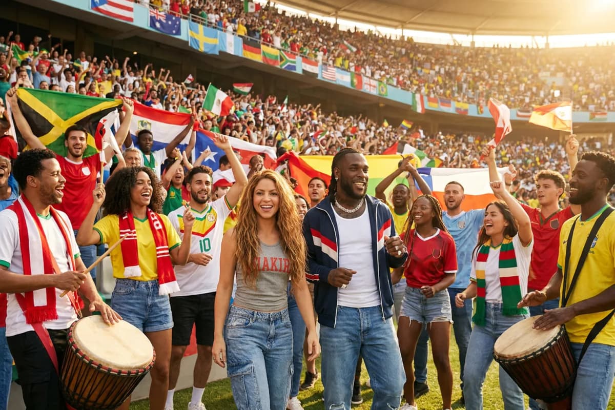 World Cup supporters navigating East Rutherford · New York City · North America during match day.