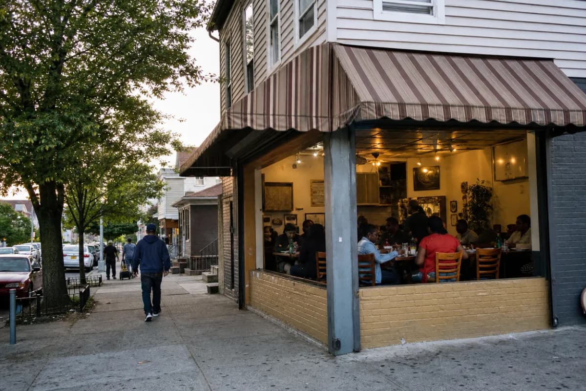 Cover scene for Shaw-naé’s House After the Ferry: A Staten Island Soul-Food Dinner Plan
