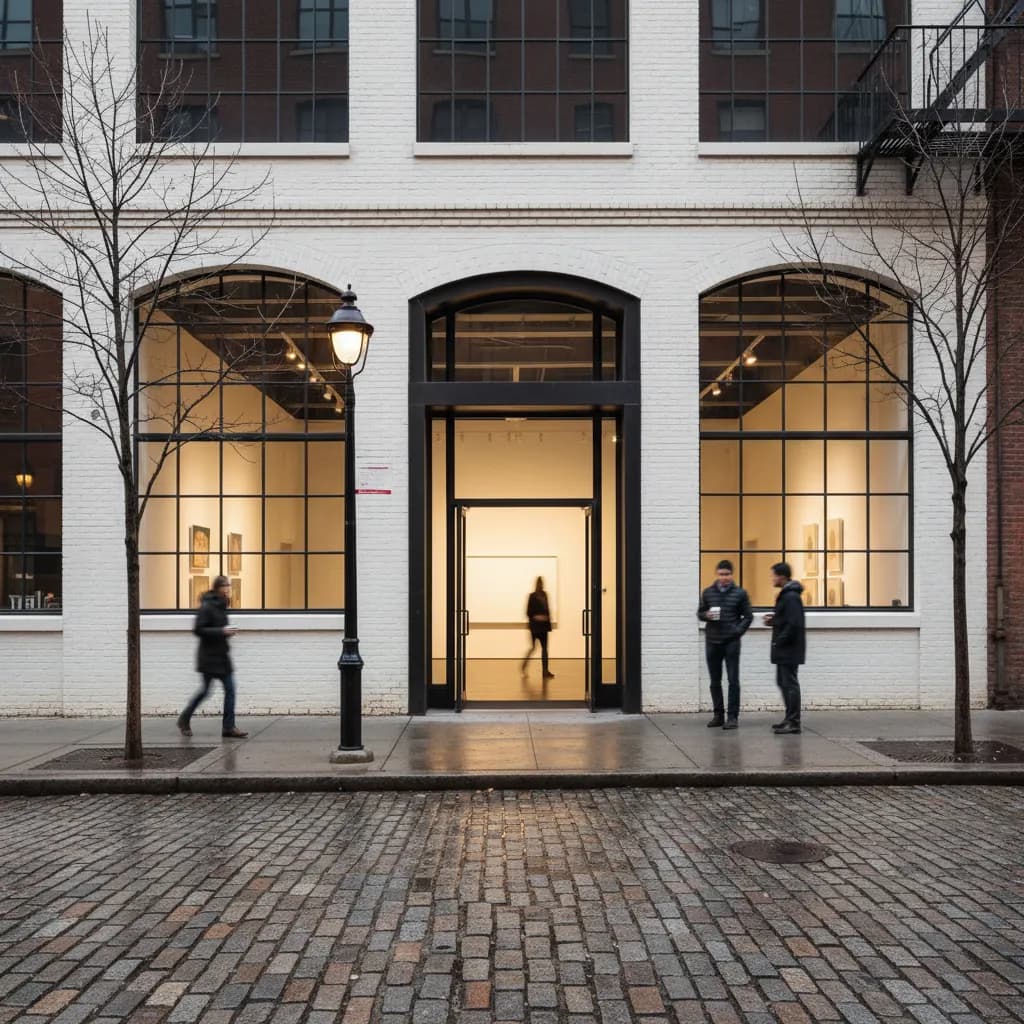 Editorial-style detail scene for Smack Mellon in New York.