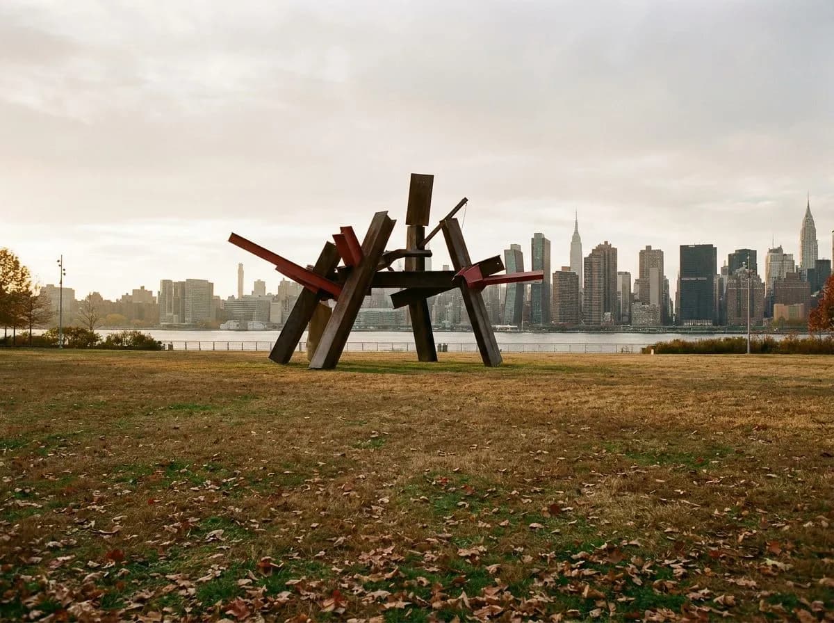 Socrates Sculpture Park Lawn and East River Gravel Shore Access
