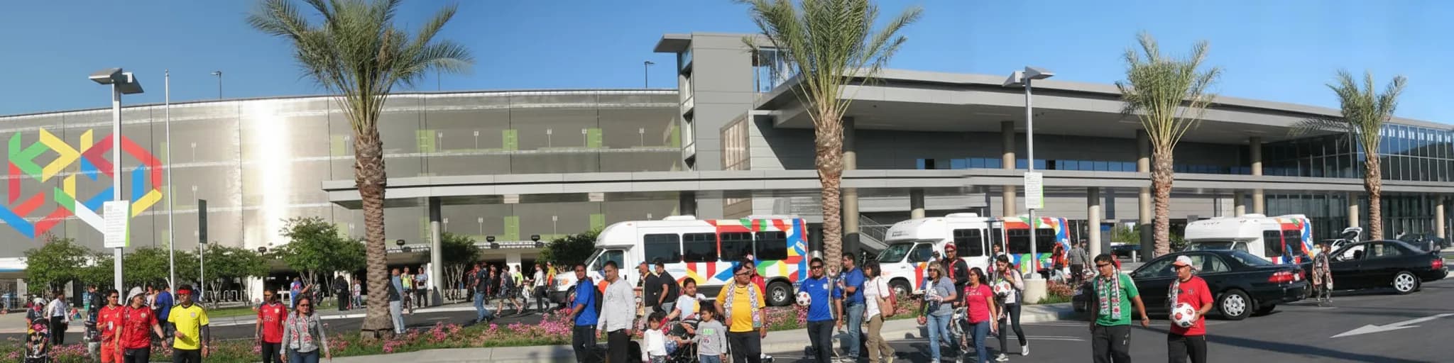 SoFi Stadium: Family Shuttle Plan route image