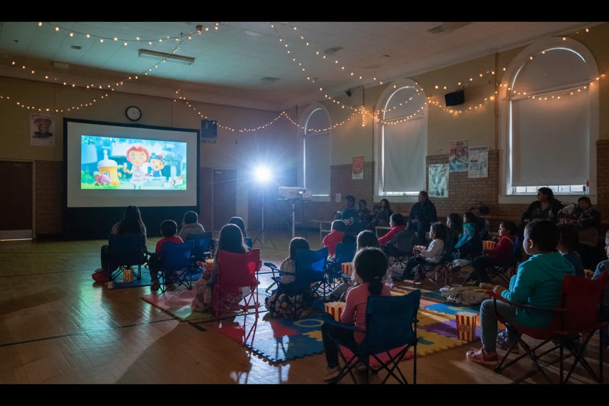NYC experience scene for Sorrentino Rec Center Movie Night: A Rain-Safe Free Screen for Kids