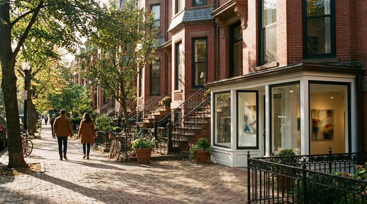 The South End Between Brunch Crowds When Gallery Doors Open Onto Quiet Brownstone Blocks - cover
