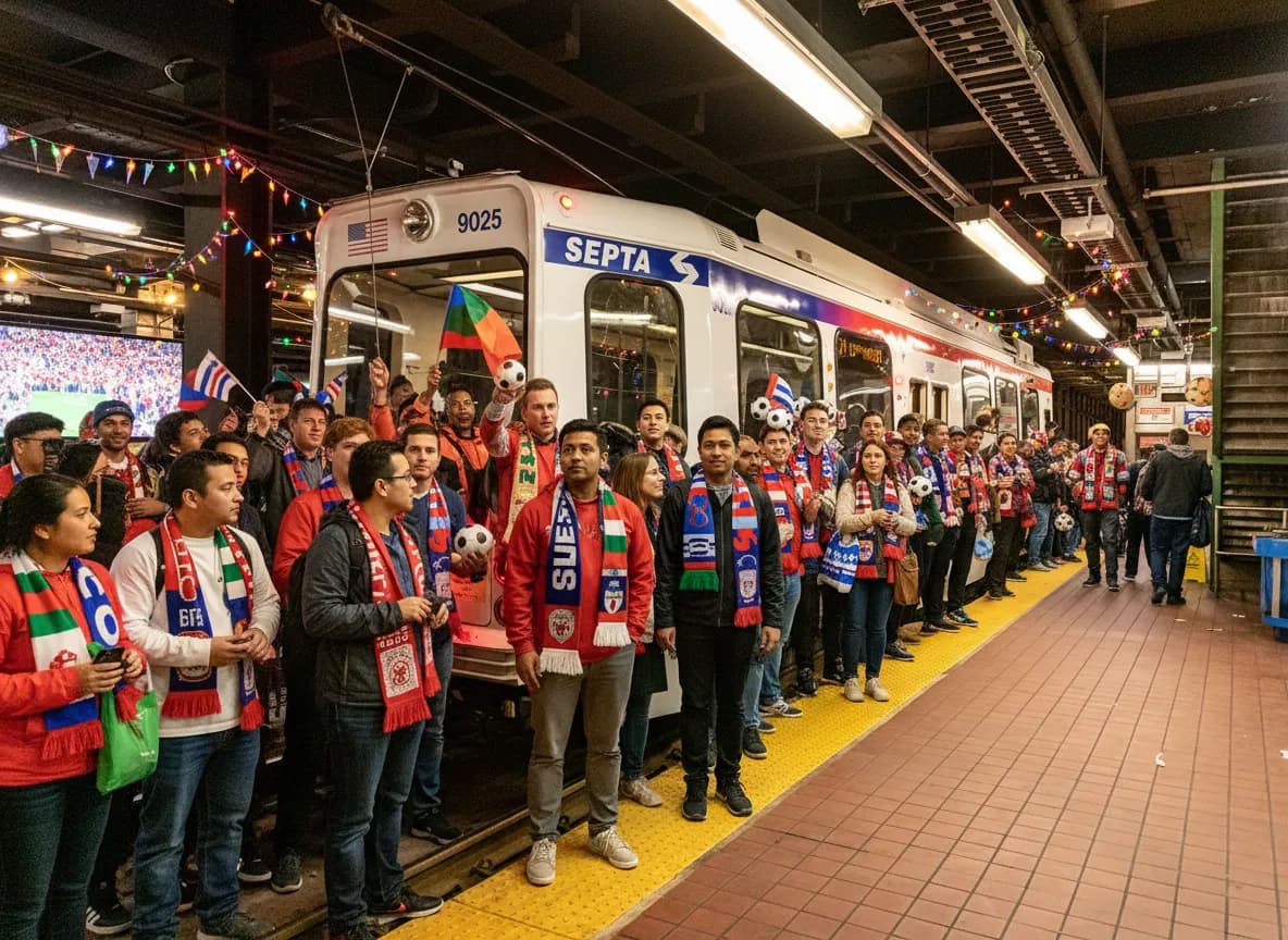 South Philly Cheesesteak SEPTA Plan route image