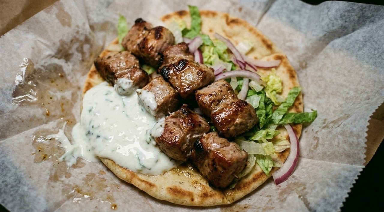 Souvlaki Carts and Hurricanes vs Golden Knights Energy Before World Cup Kickoff in Astoria - scene