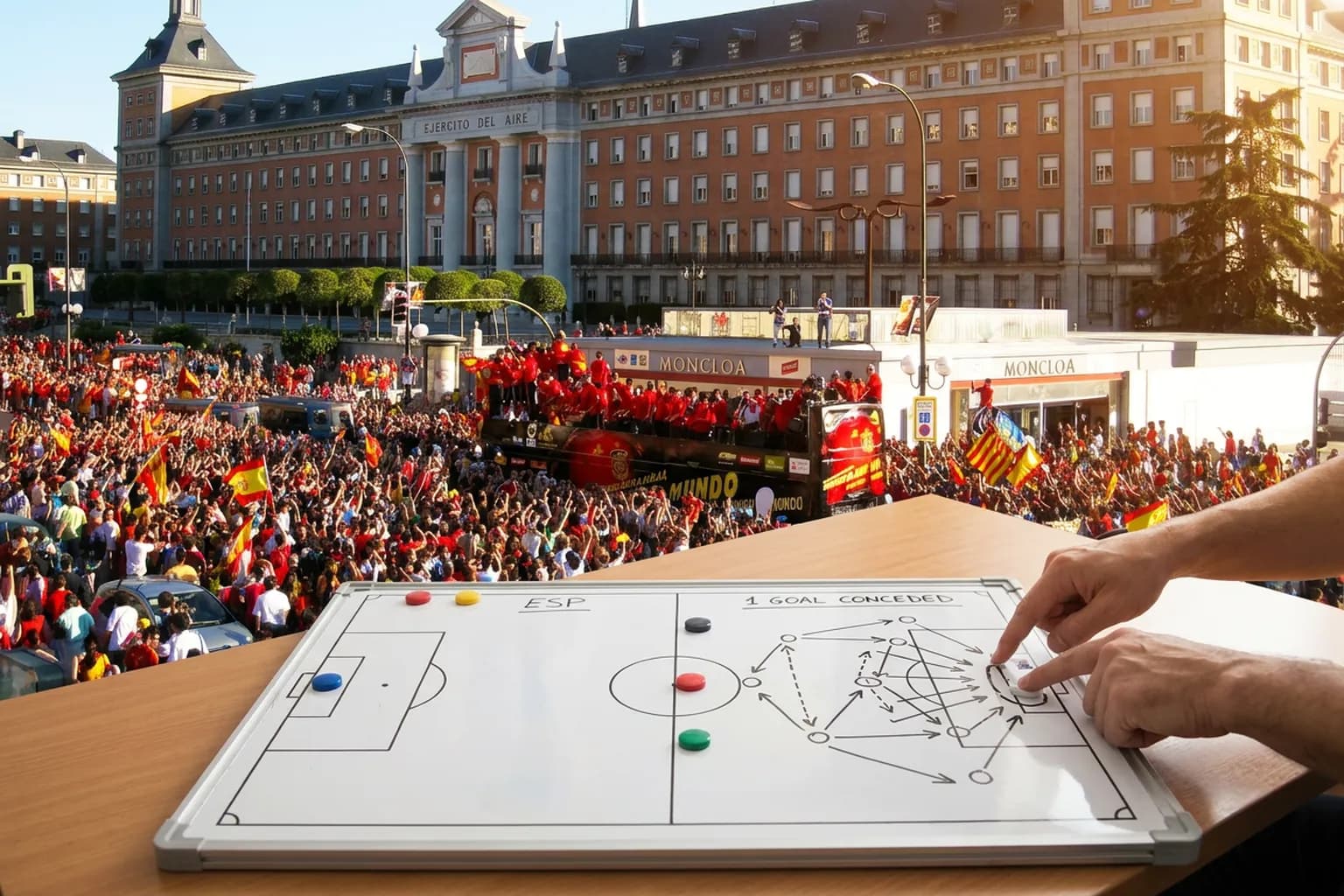 Bright World Cup match-day scene in East Rutherford · New York City · North America.