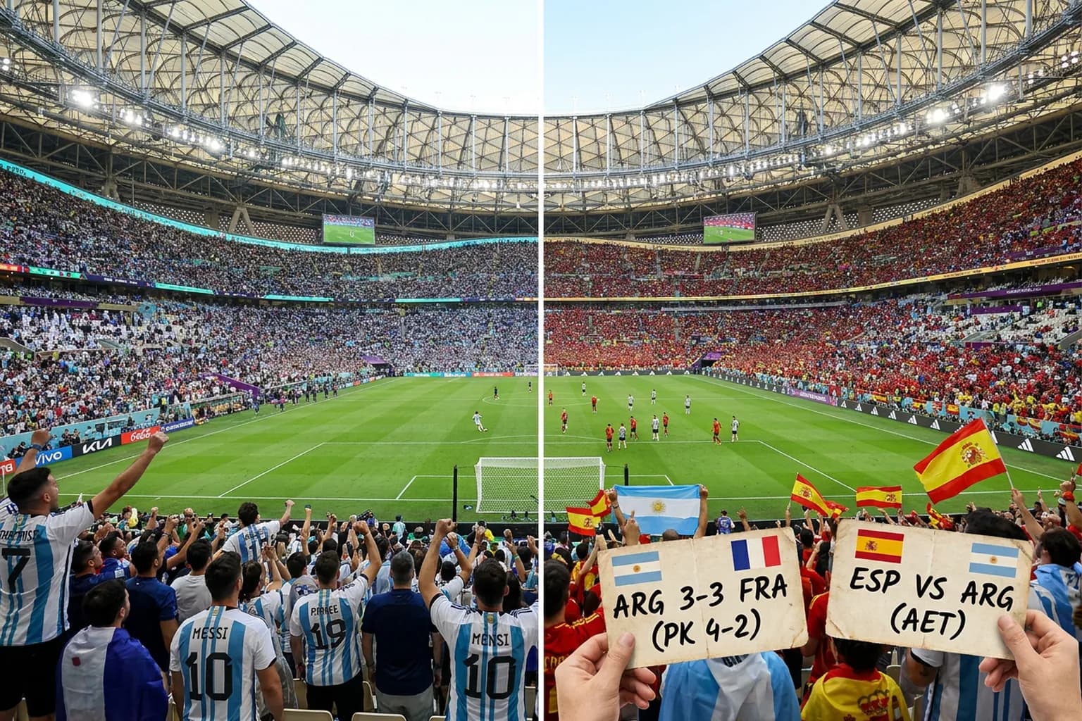 Bright World Cup match-day scene in East Rutherford · New York City · North America.