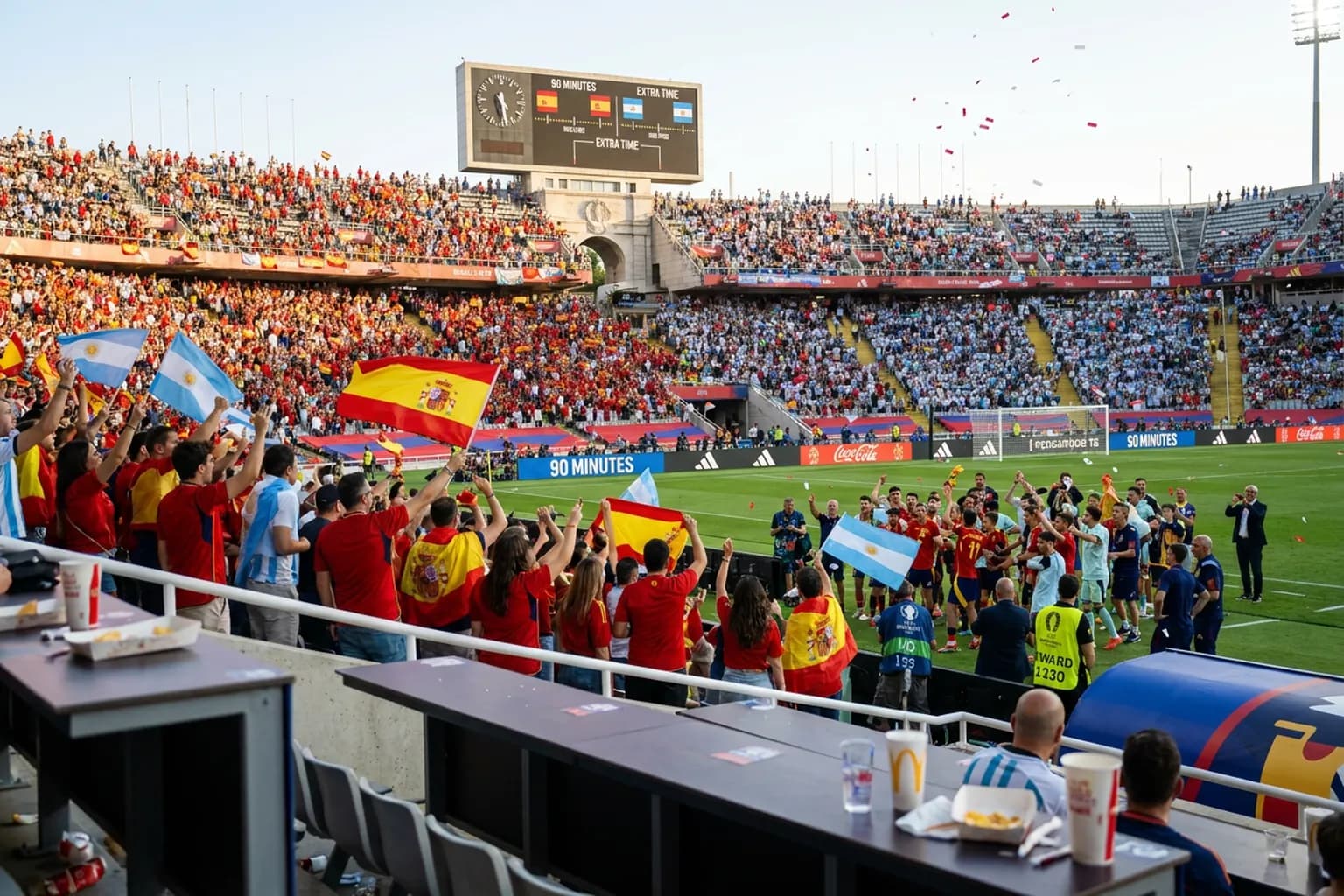 Bright World Cup match-day scene in East Rutherford · New York City · North America.
