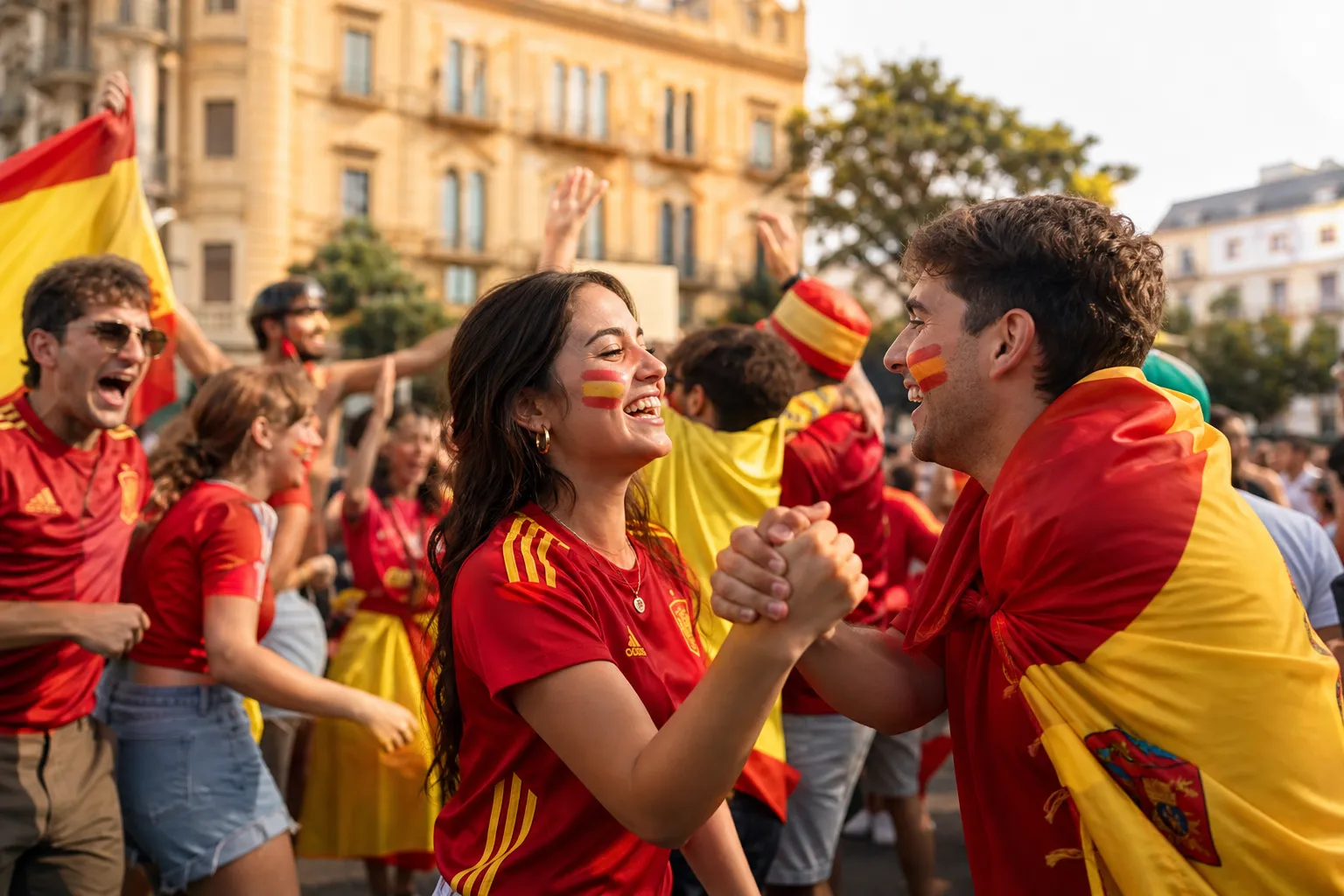 World Cup supporters navigating Dallas during match day.
