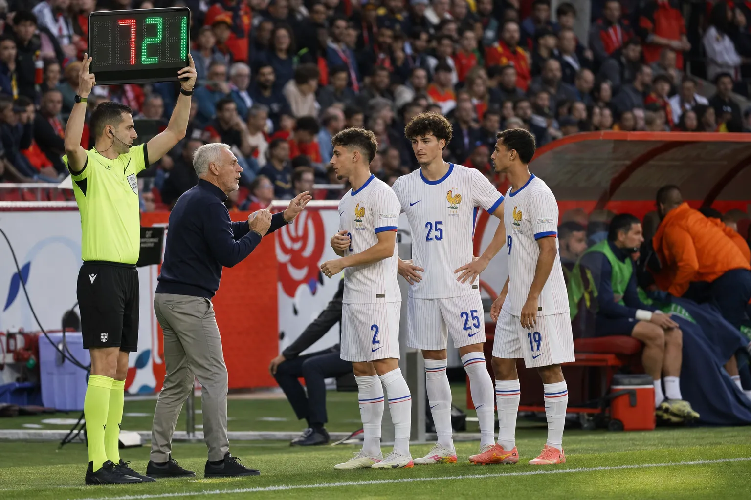A bright practical scene for spain france semifinal substitution strategy after the two-goal lead.