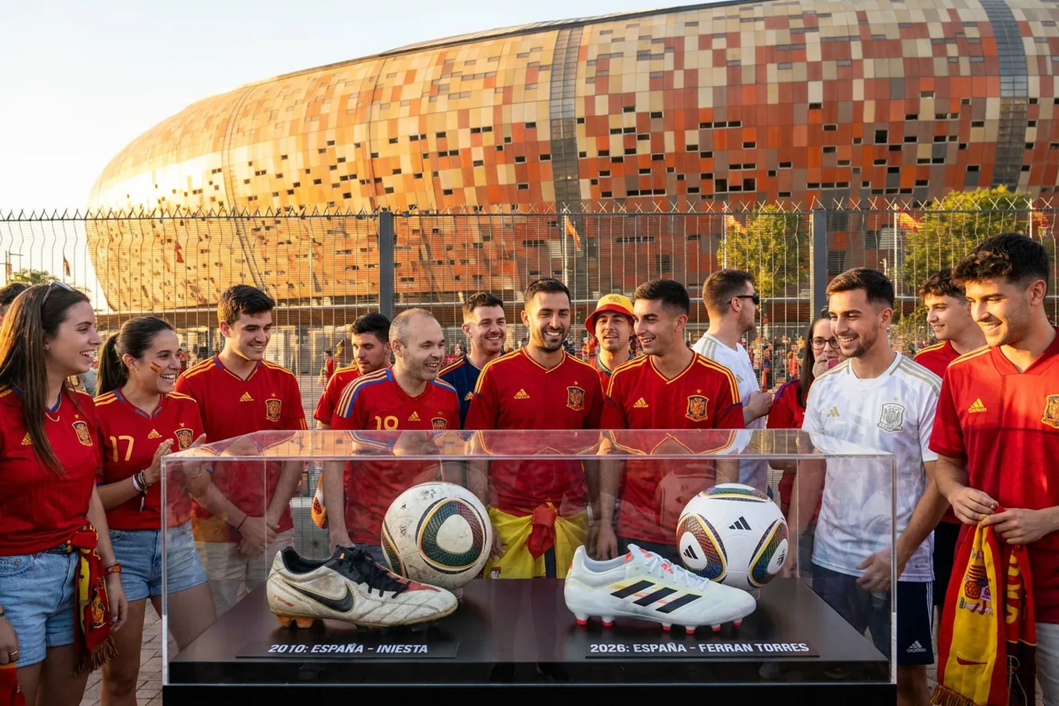 Bright World Cup match-day scene in East Rutherford · New York City · North America.