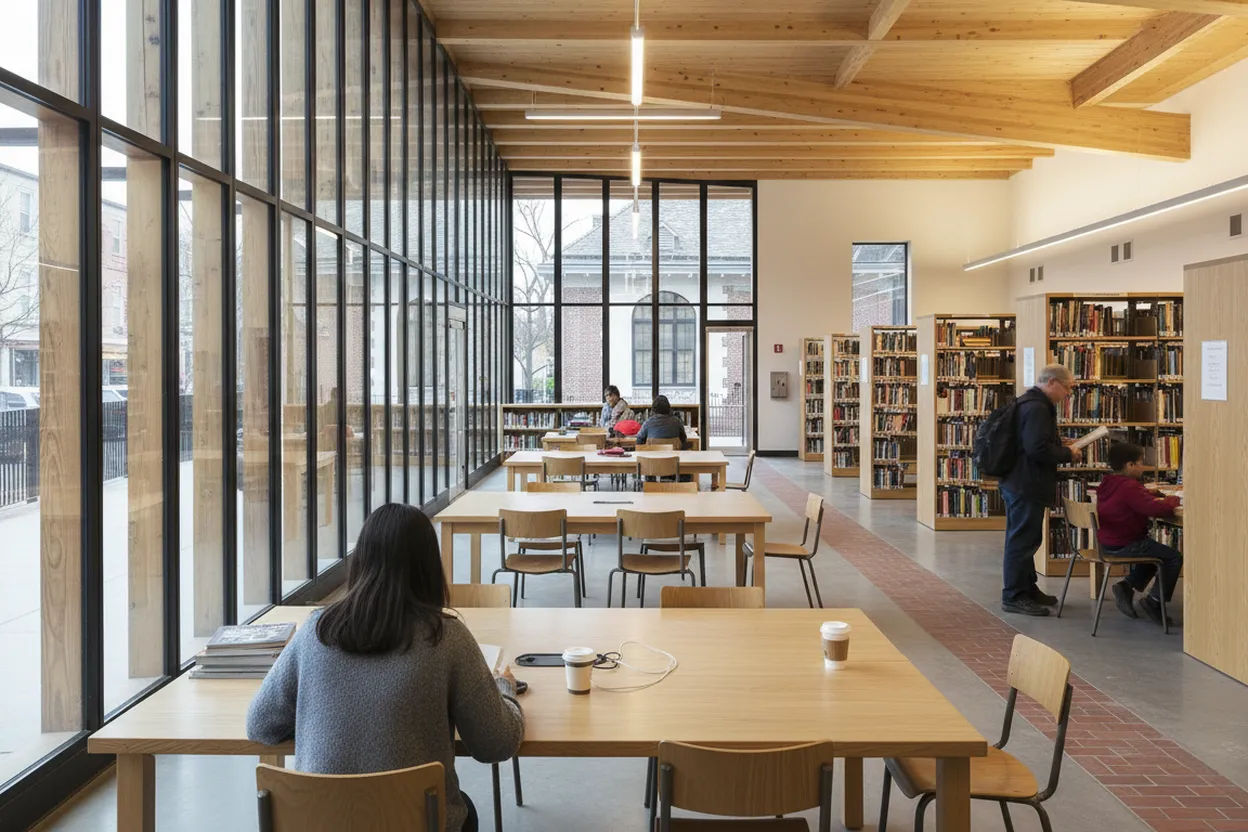 Cover scene for Stapleton Library After the Ferry: A Staten Island Homework Trial Run