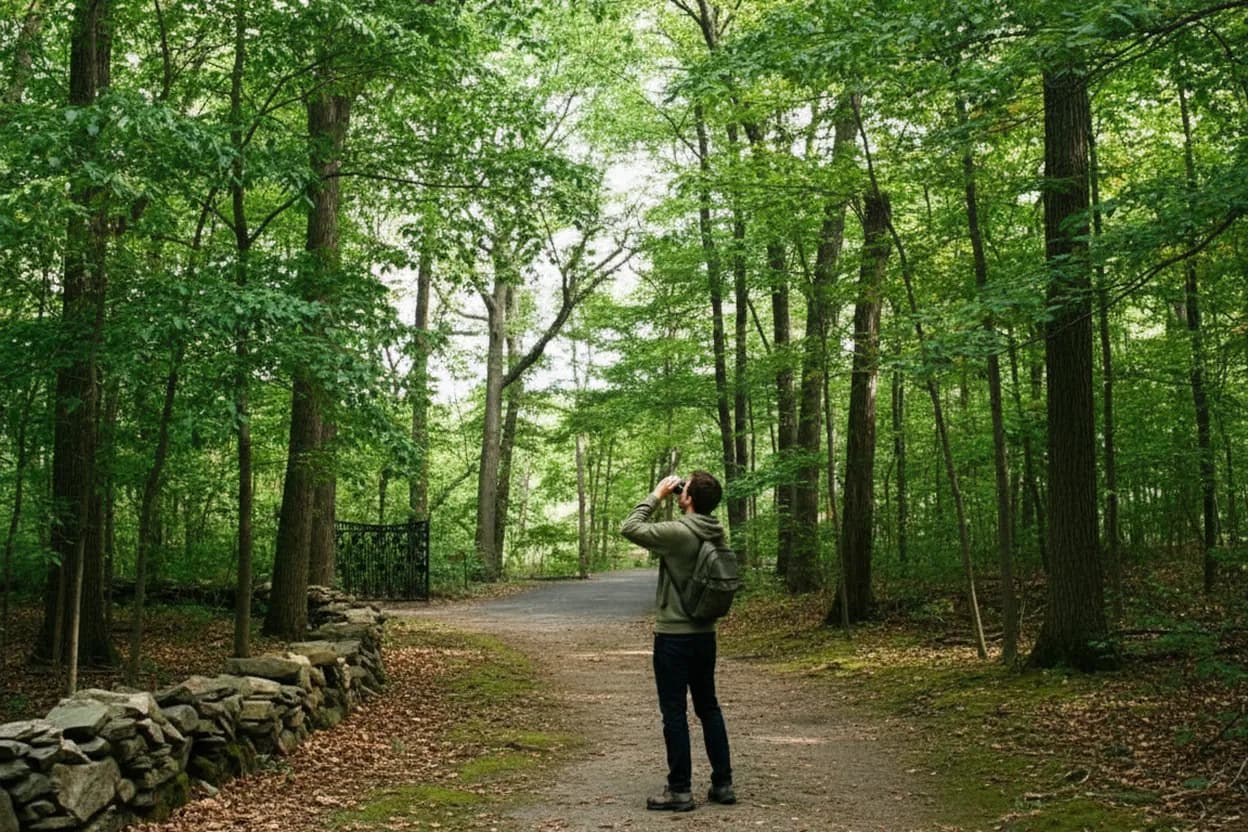 NYC experience scene for Staten Island Greenbelt Nature Center for a Rain-Threat Family Reset