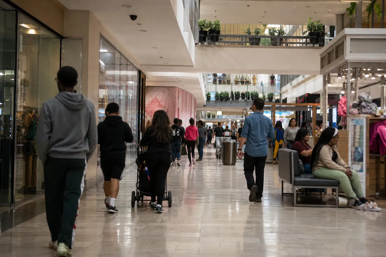NYC experience scene for Staten Island Mall: A Rain-Proof Backpack and Shoe Run for Families