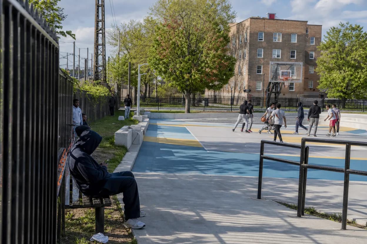 NYC experience scene for St. Mary’s Park Courts: A South Bronx Basketball Plan Before the Storms