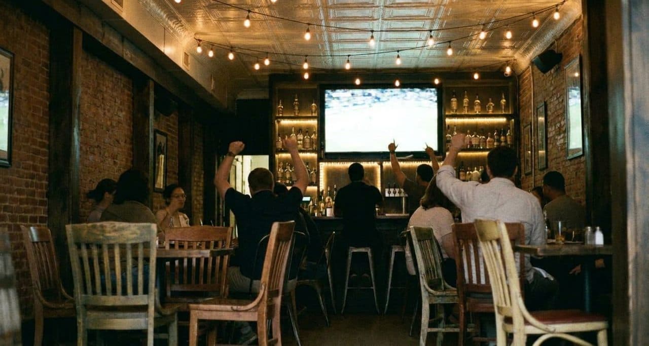 Storm vs Aces Playoff Watch Nights at a Brownstone Bar - scene