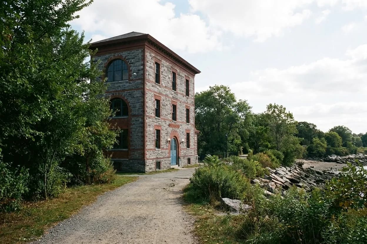 Public walk-by perspective at Strecker Memorial Laboratory