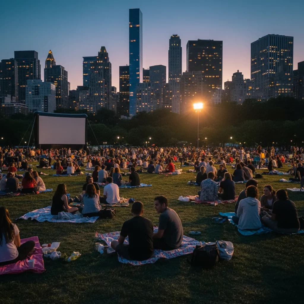 Summer Outdoor Movies: Bryant Park Turns a Blanket Into a Schedule - cover image