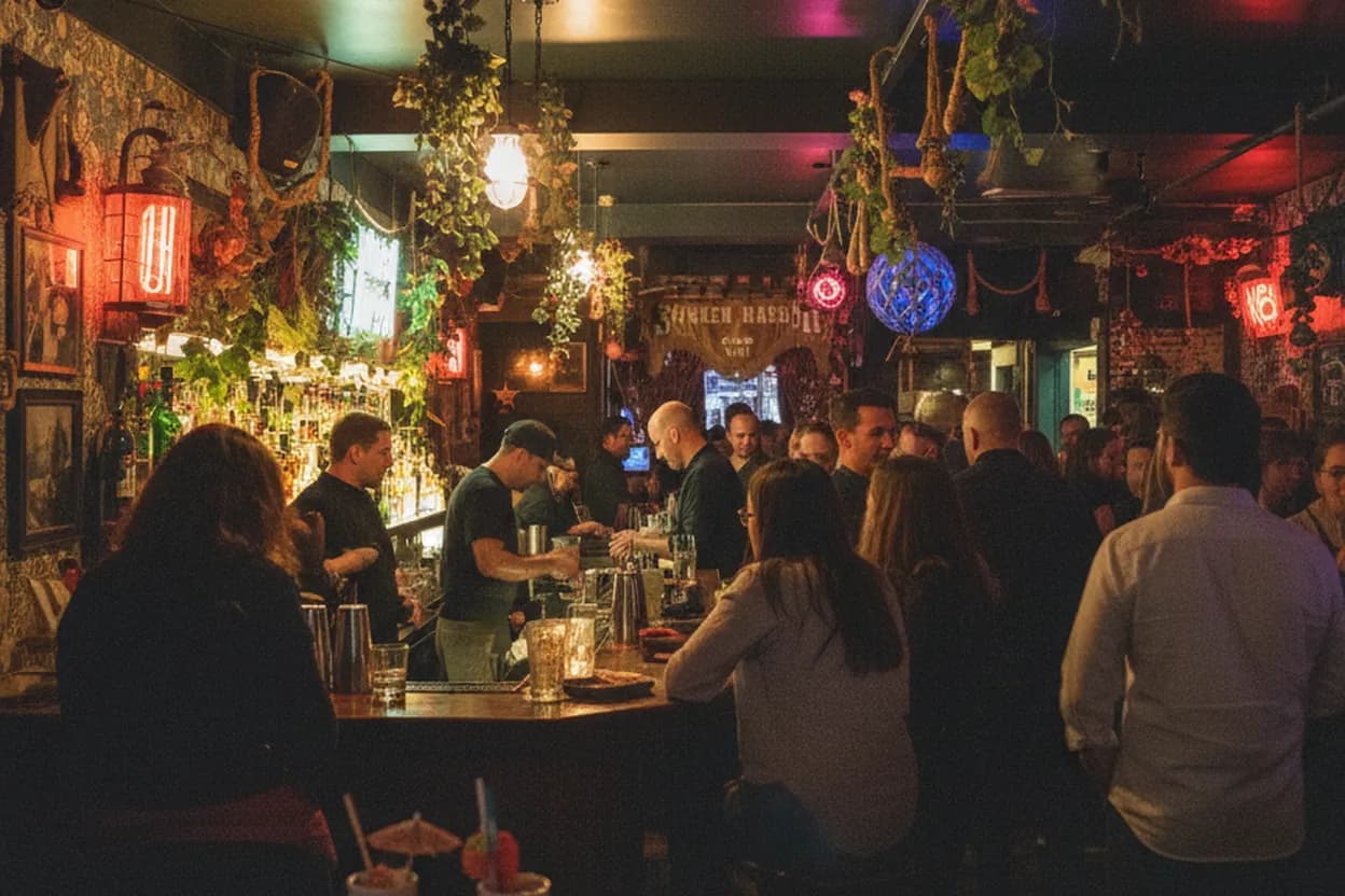 Cover scene for Sunken Harbor Club: How to Plan a Transportive Brooklyn Cocktail Night