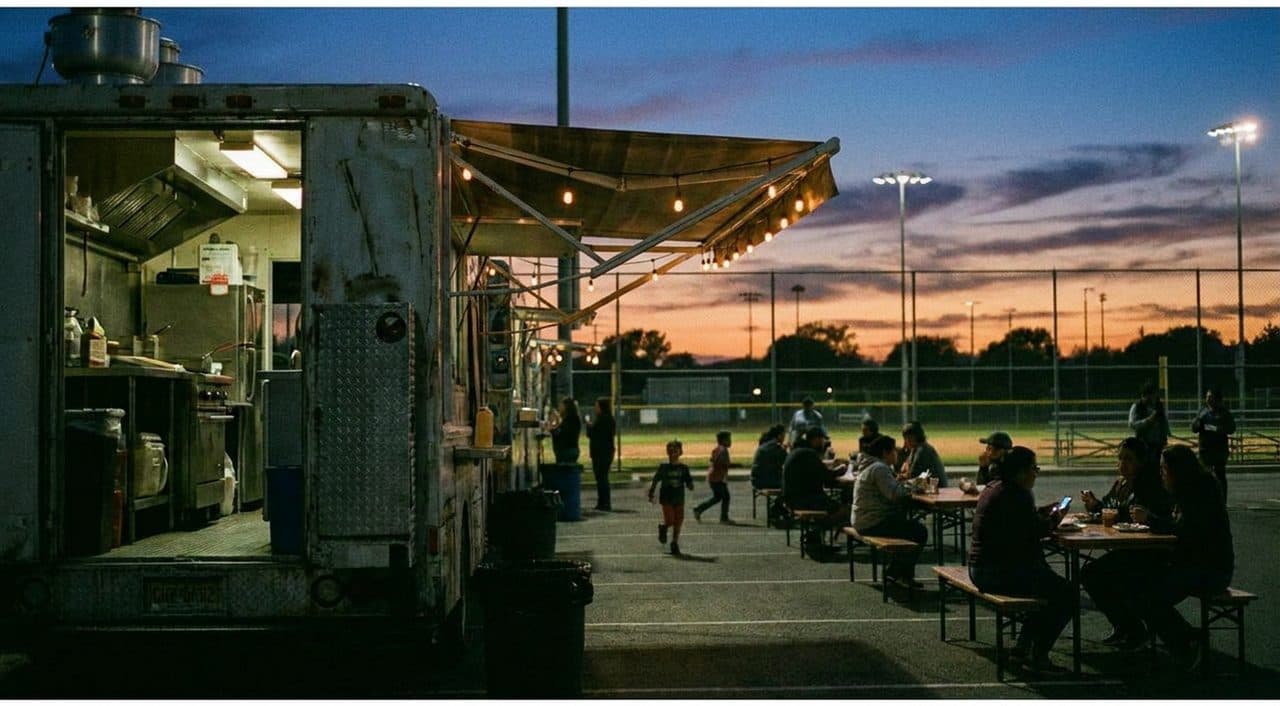 Sunset Park Taco Trucks Park Early for Braves vs White Sox Then Stay for World Cup Crowds - scene