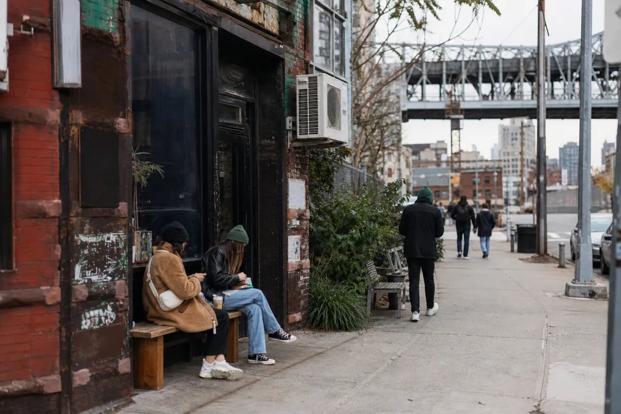 Cover scene for Sweetleaf LIC With a Stroller: Coffee, Shade, and a Short River Walk