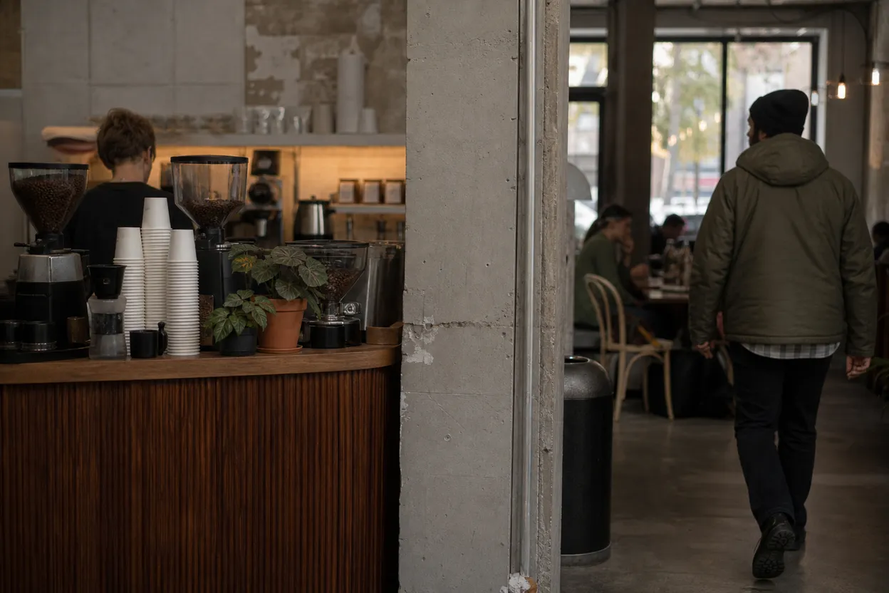 NYC experience scene for Sweetleaf LIC With a Stroller: Coffee, Shade, and a Short River Walk