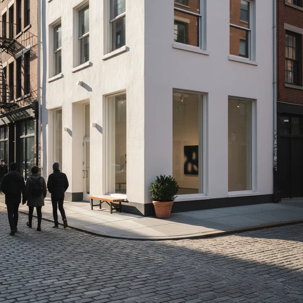 Editorial-style detail scene for Swiss Institute in New York.