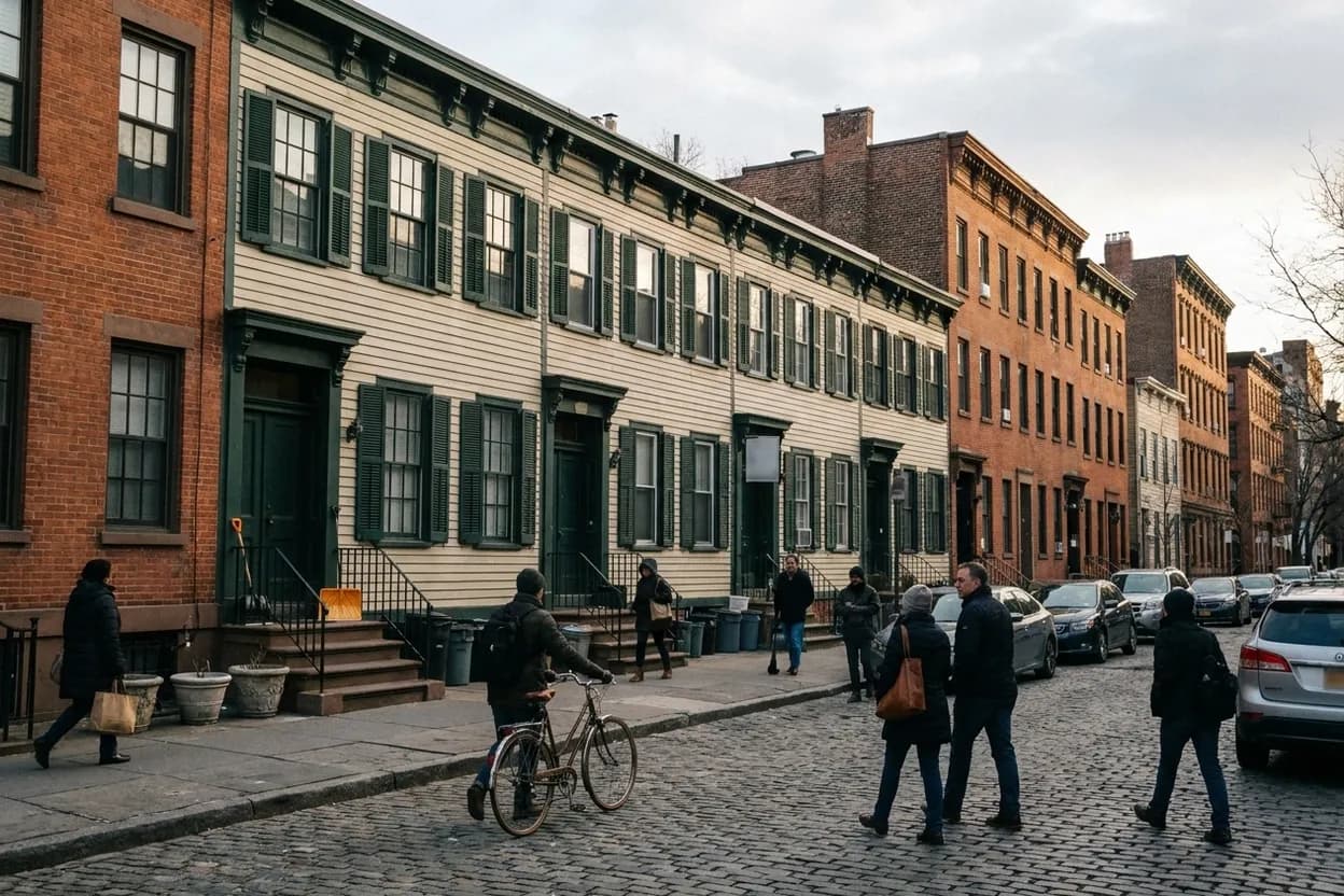 Cover scene for Sylvan Terrace: Harlem’s Wooden Row of 1880s Houses Most Downtowners Never See