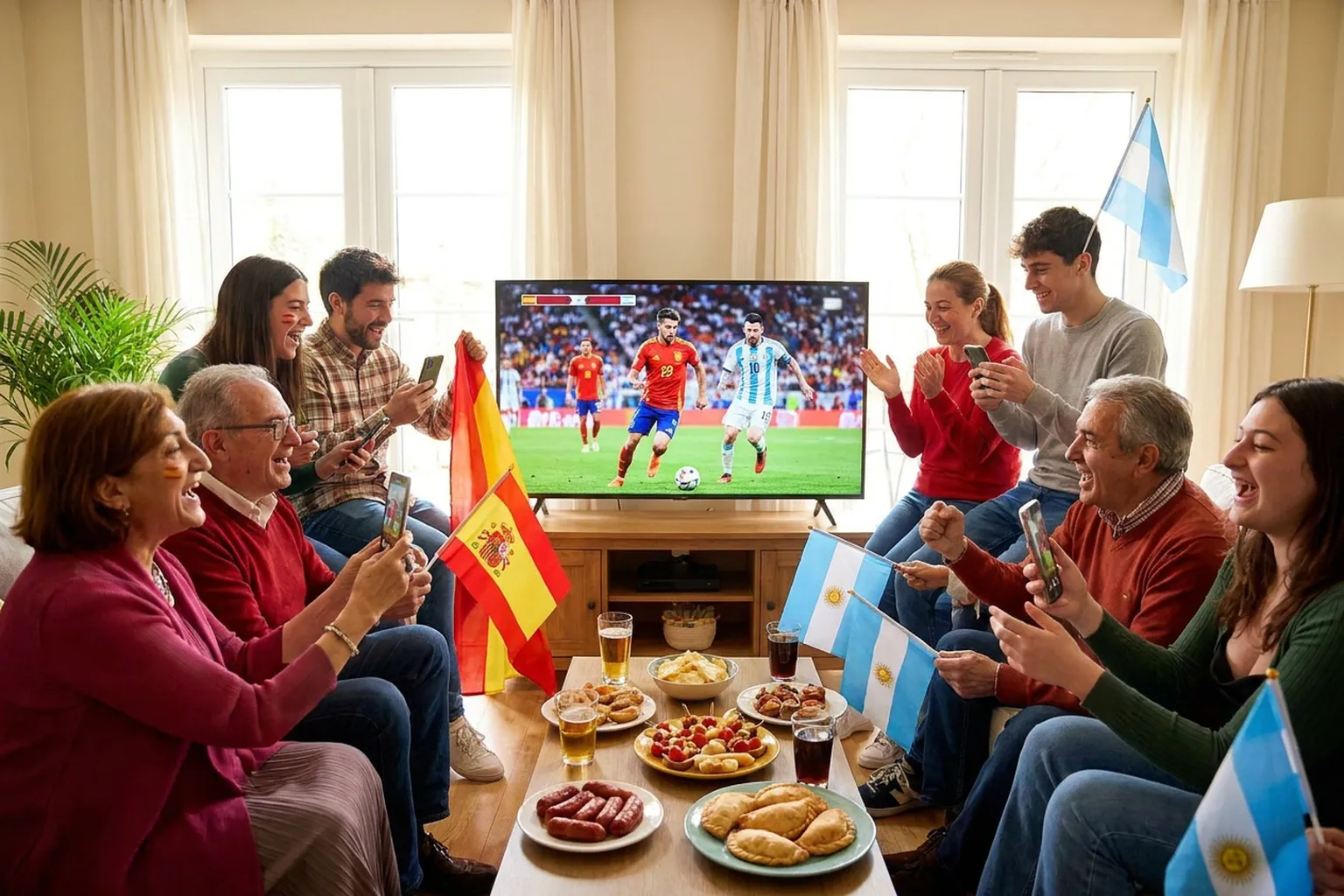 Bright World Cup match-day scene in East Rutherford · New York City · North America.