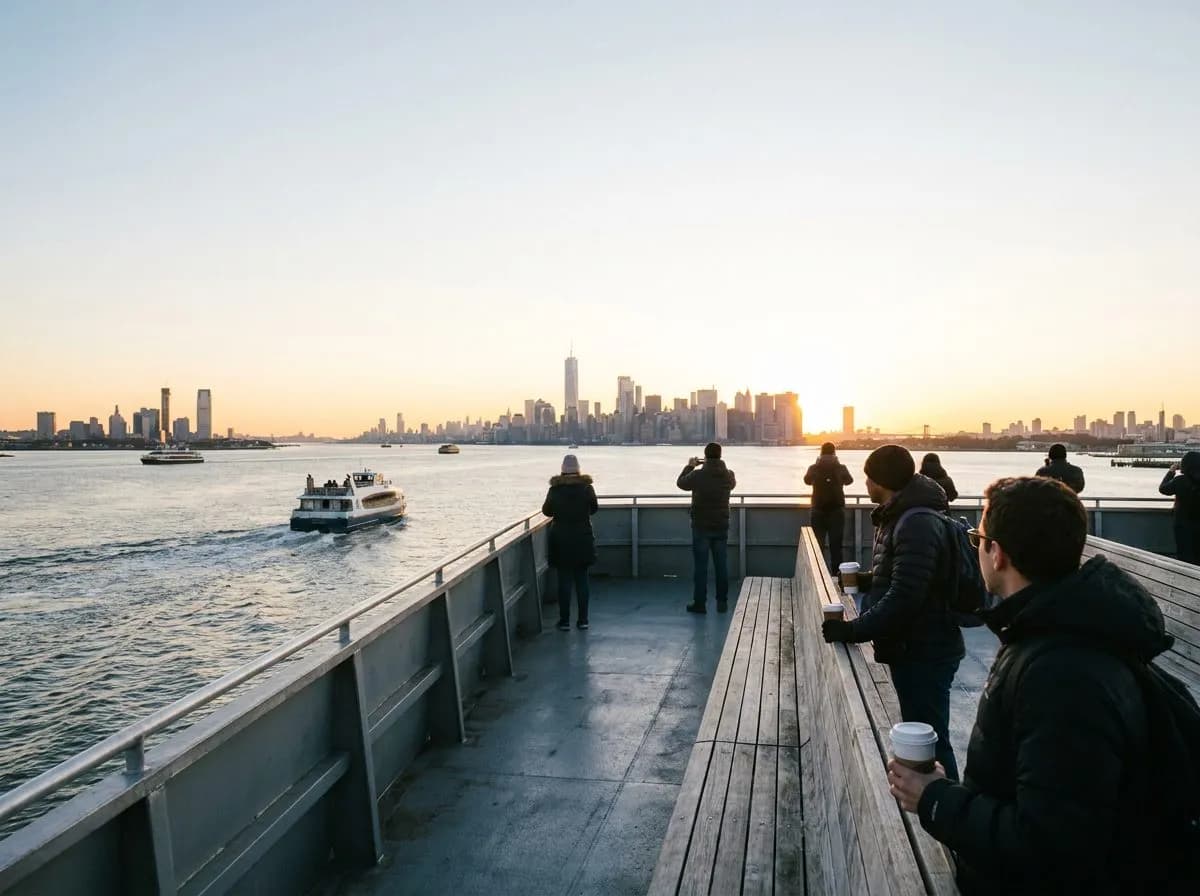 The 6am ferry commute from Rockaway to Wall Street
