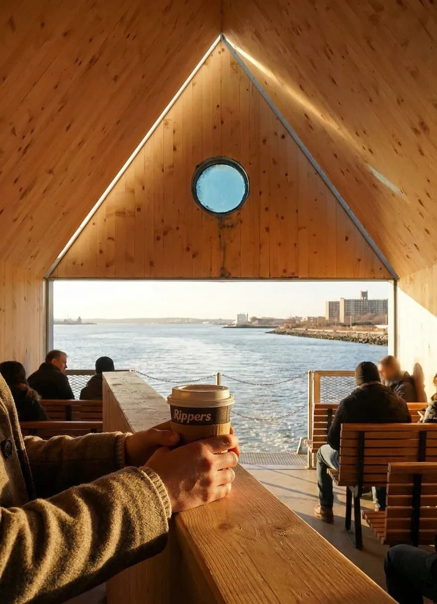 The 6am ferry commute from Rockaway to Wall Street