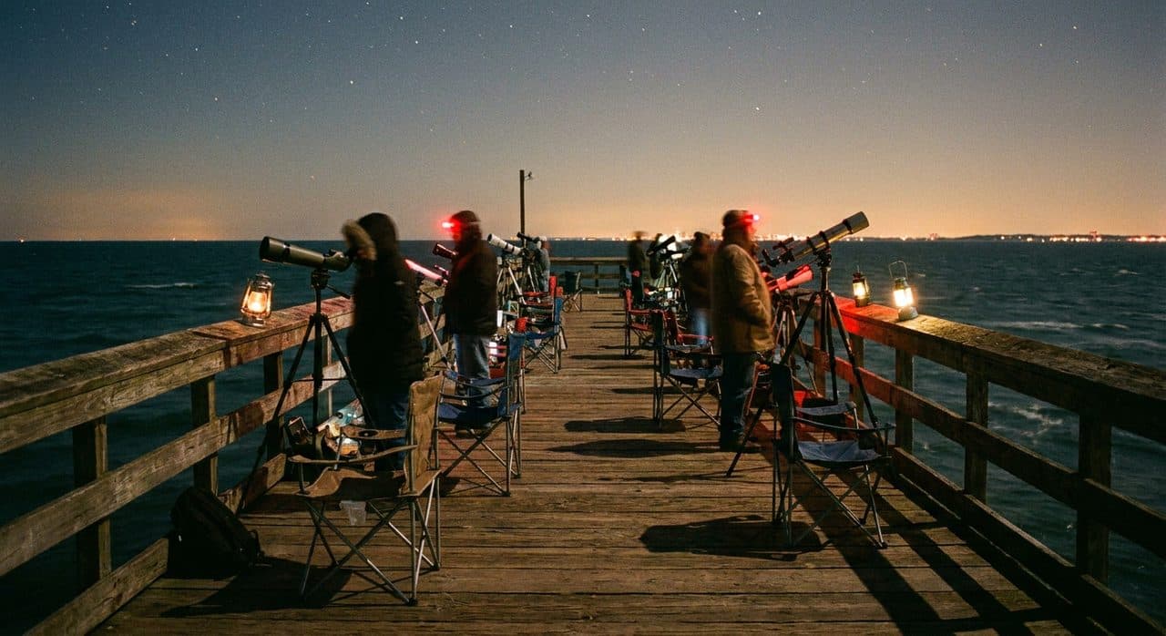 The Amateur Astronomy Club That Meets on a Pier When the Sky Cooperates - cover image