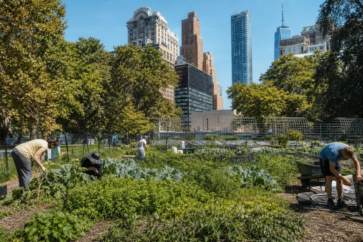 Cover scene for The Battery Urban Farm Open Hours: A Free Downtown Nature Stop With Kids