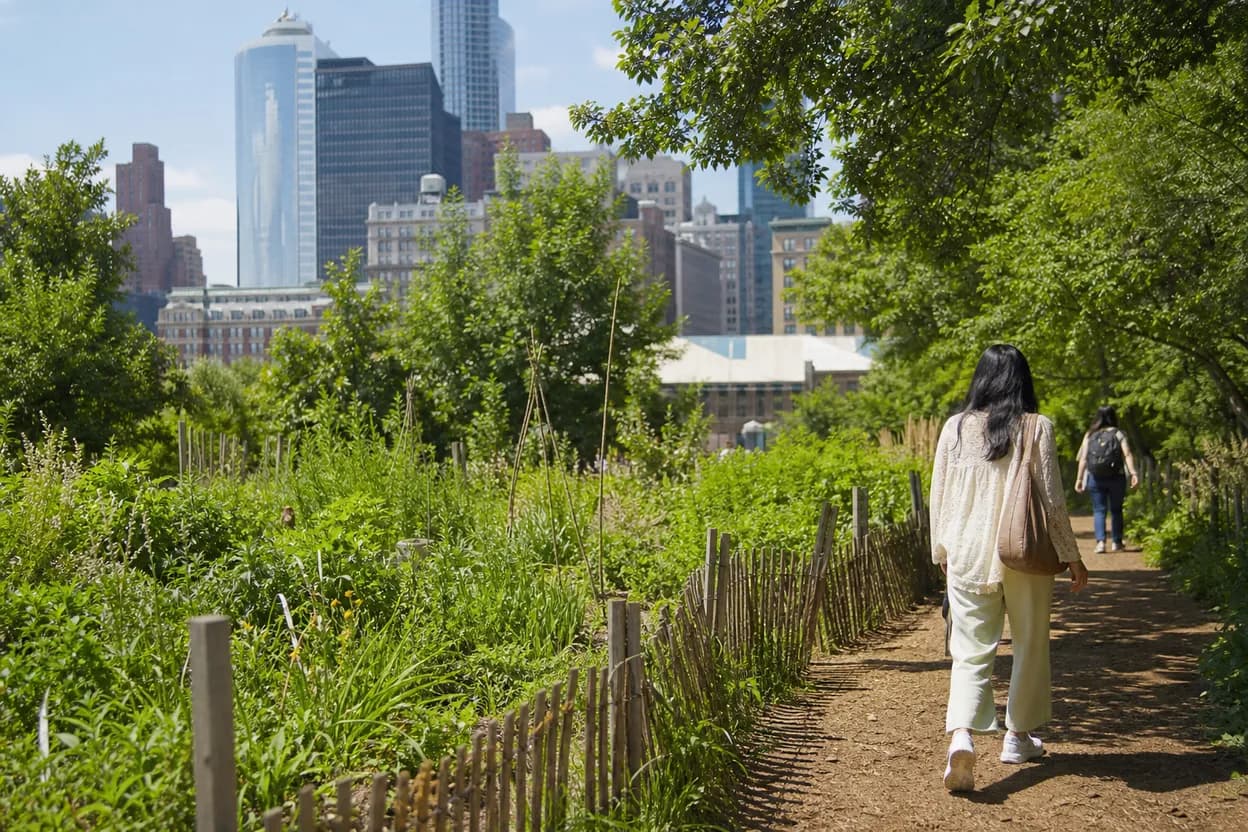 NYC experience scene for The Battery Urban Farm Open Hours: A Free Downtown Nature Stop With Kids