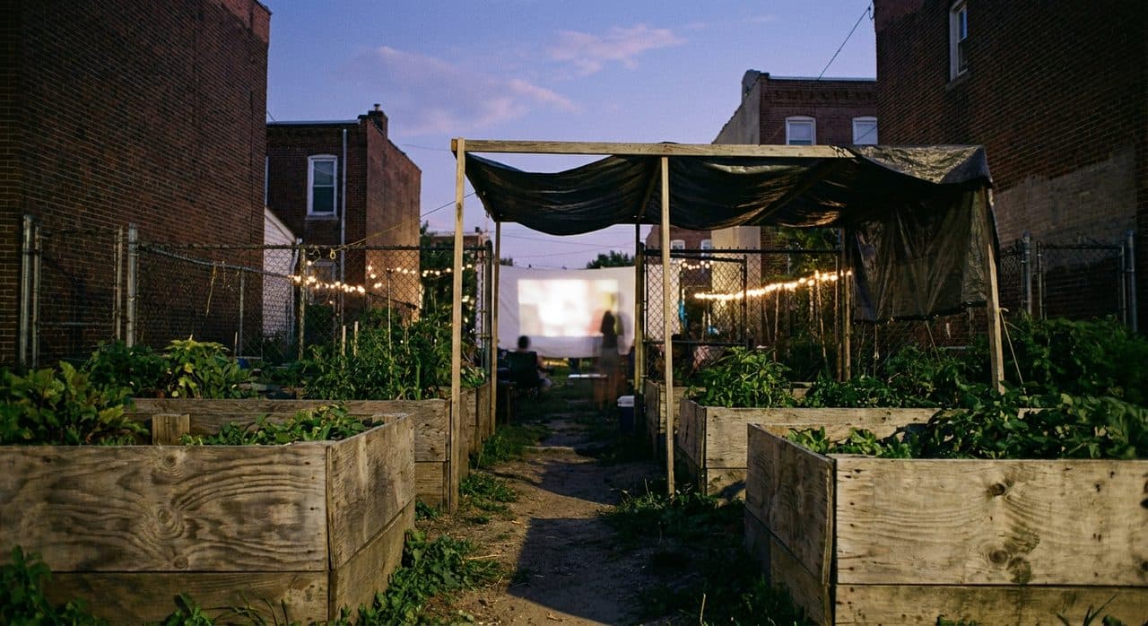 The Community Garden Pavilion Where Norway vs Morocco Plays on a Bedsheet Screen - cover image